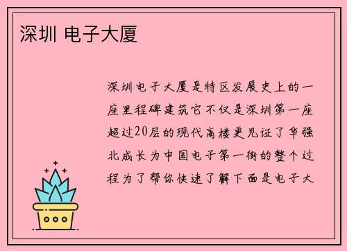 深圳 电子大厦